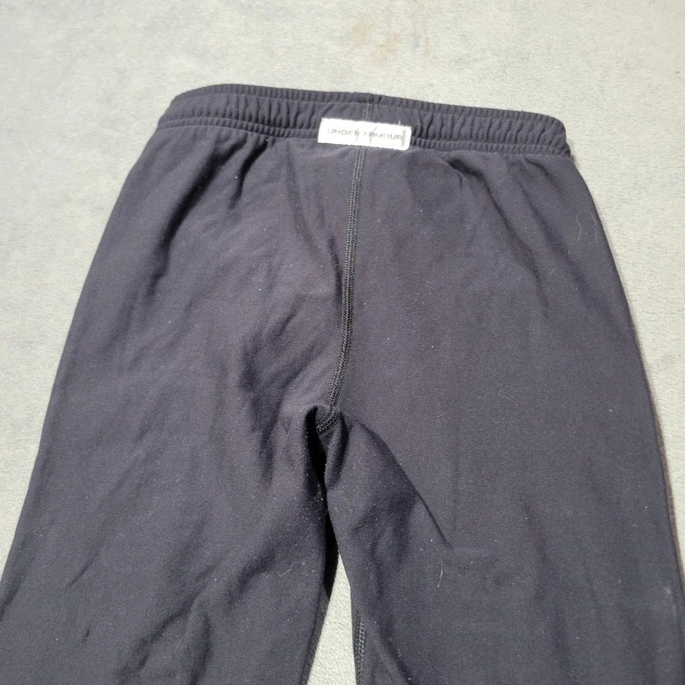 Under Armour Leggings Kids YLG Black ColdGear Base Layer Compression Athletic‎